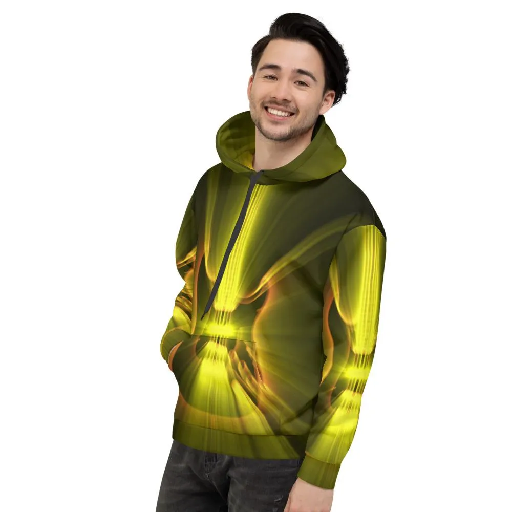 Guitar God Rays SRT Gold All-Over Print Hoodie