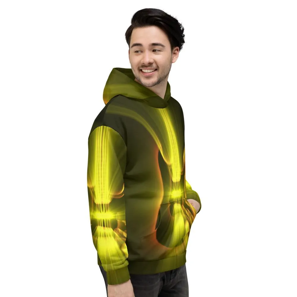 Guitar God Rays SRT Gold All-Over Print Hoodie