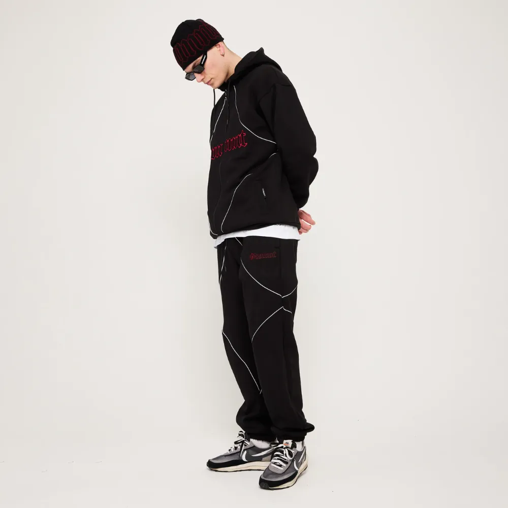 GVNMNT Clothing Co Exo Hoodie | Black & Red