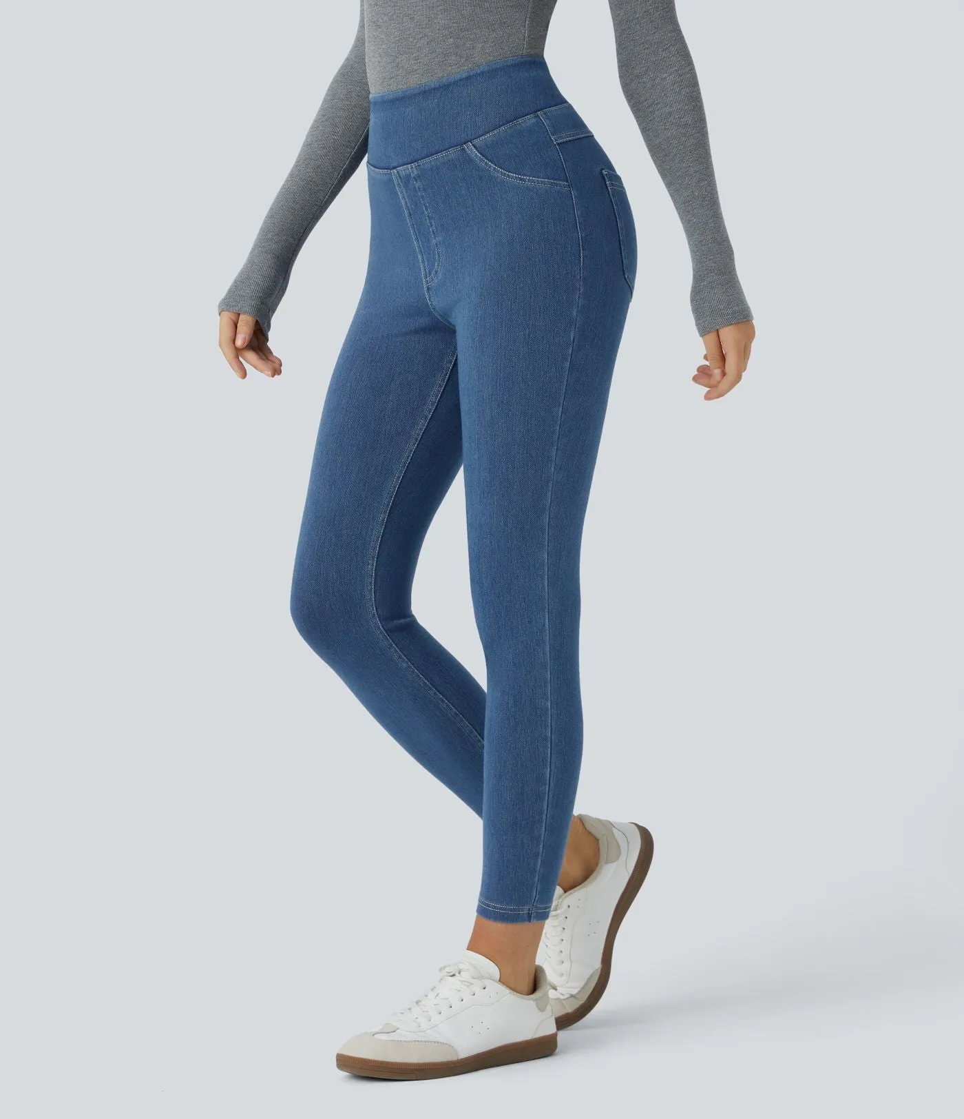 Halara Flex™ Jeans made from stretchy knit denim