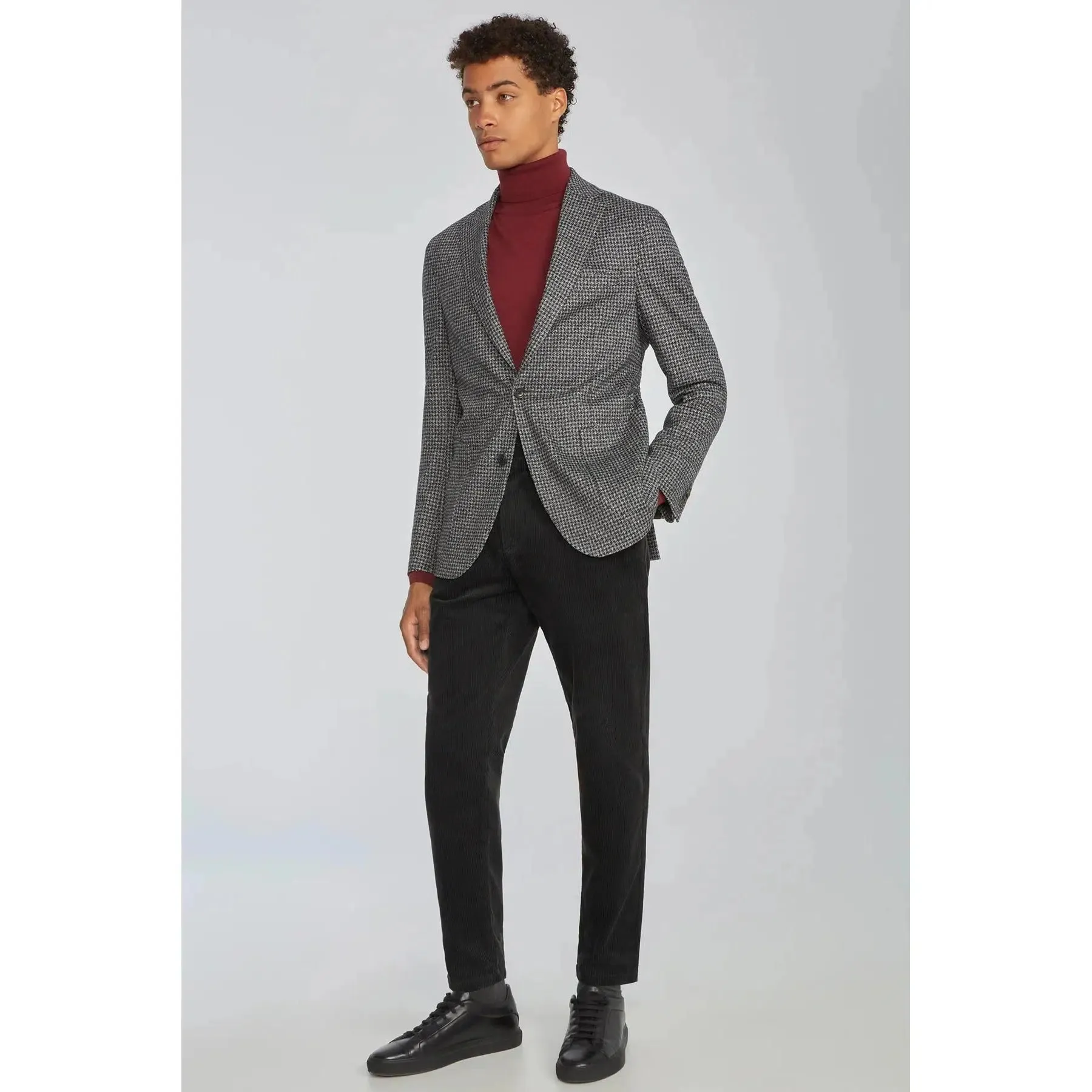 HAMPTON HOUNDSTOOTH JERSEY STRETCH
