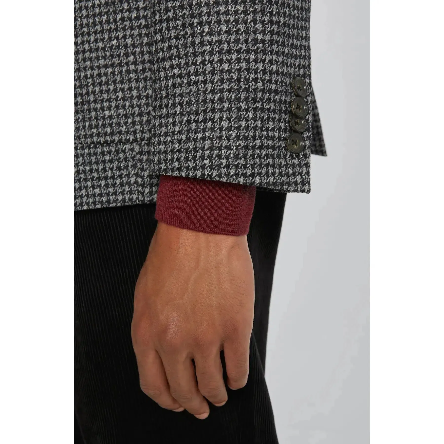 HAMPTON HOUNDSTOOTH JERSEY STRETCH