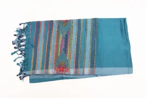 Handwoven Moroccan stripe scarf
