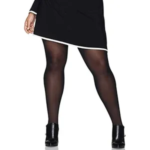 Hanes Women's Curves Opaque Control Top Tights 