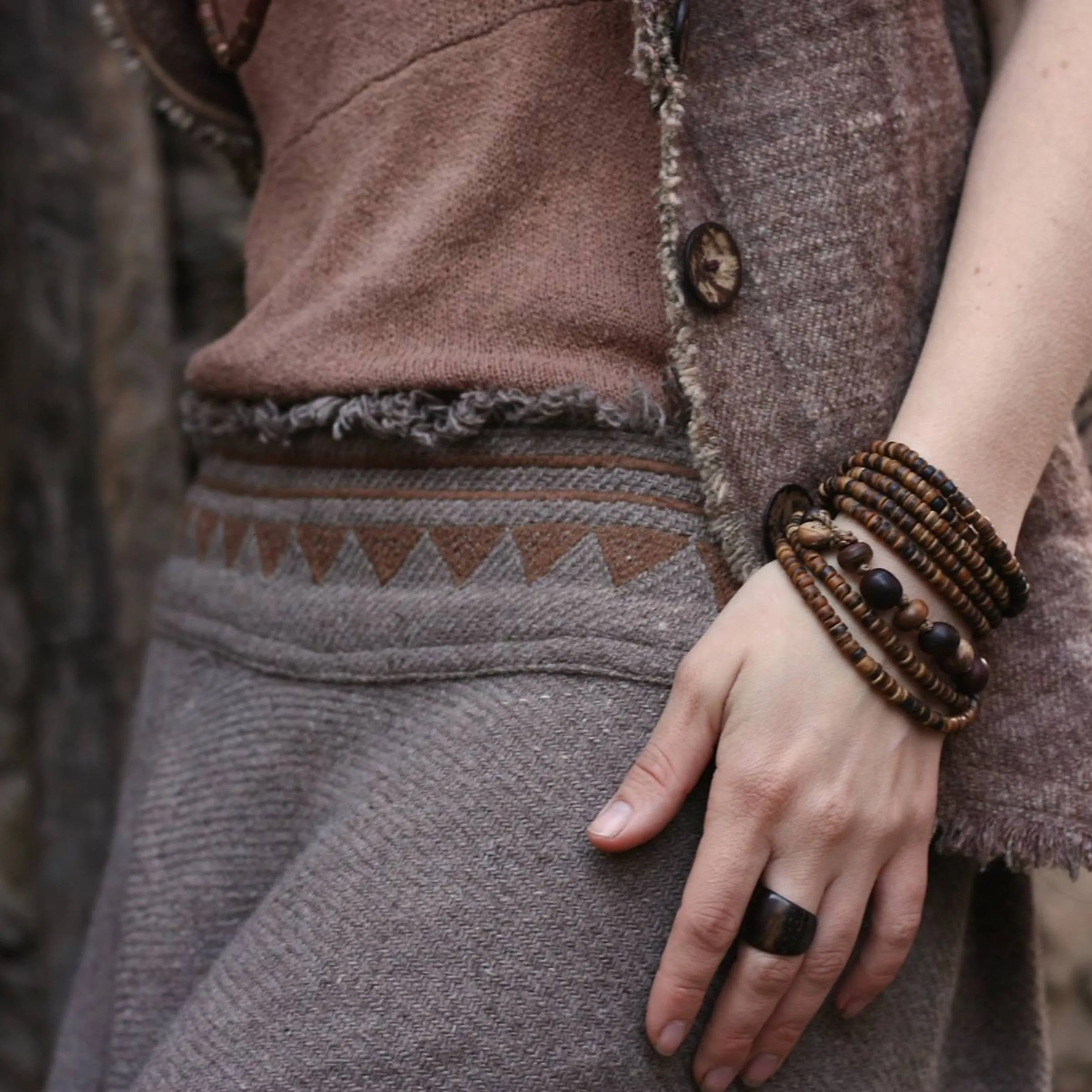 Harem Pants ⫸ made of Wool with Tribal Embroidery