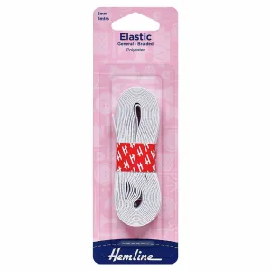 Hemline General Purpose Braided Elastic 6mm