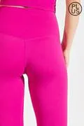 HIGH WAIST CAPRI BASIC YOGA LEGGINGS W KEYHOLE