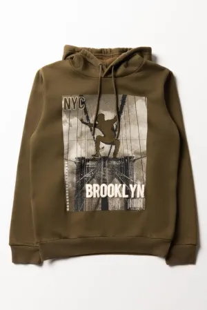 Hoodie Olive Green