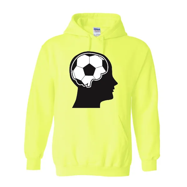 Hoodies Soccer Ball Brain