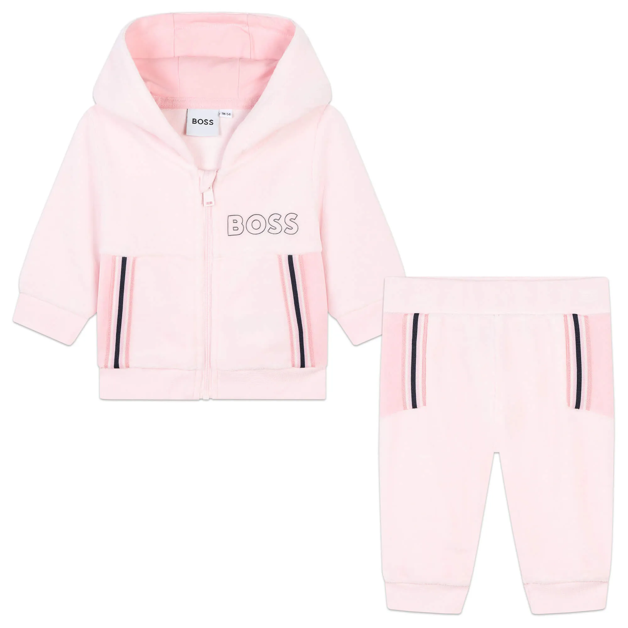 Hugo Boss Baby Girls Pink Tracksuit