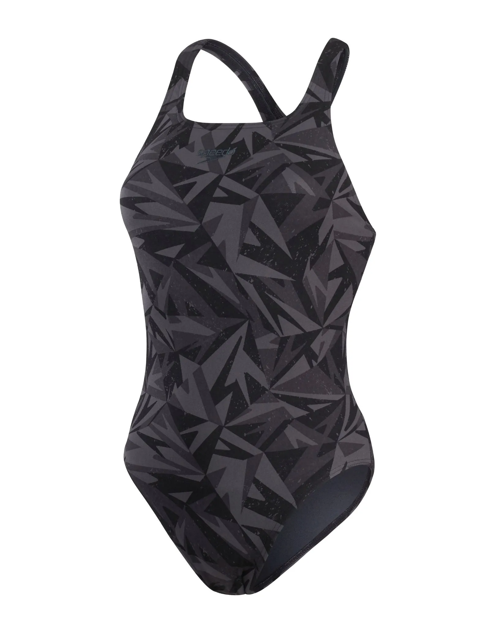 Hyperboom Allover Medalist Swimsuit - Black/Grey