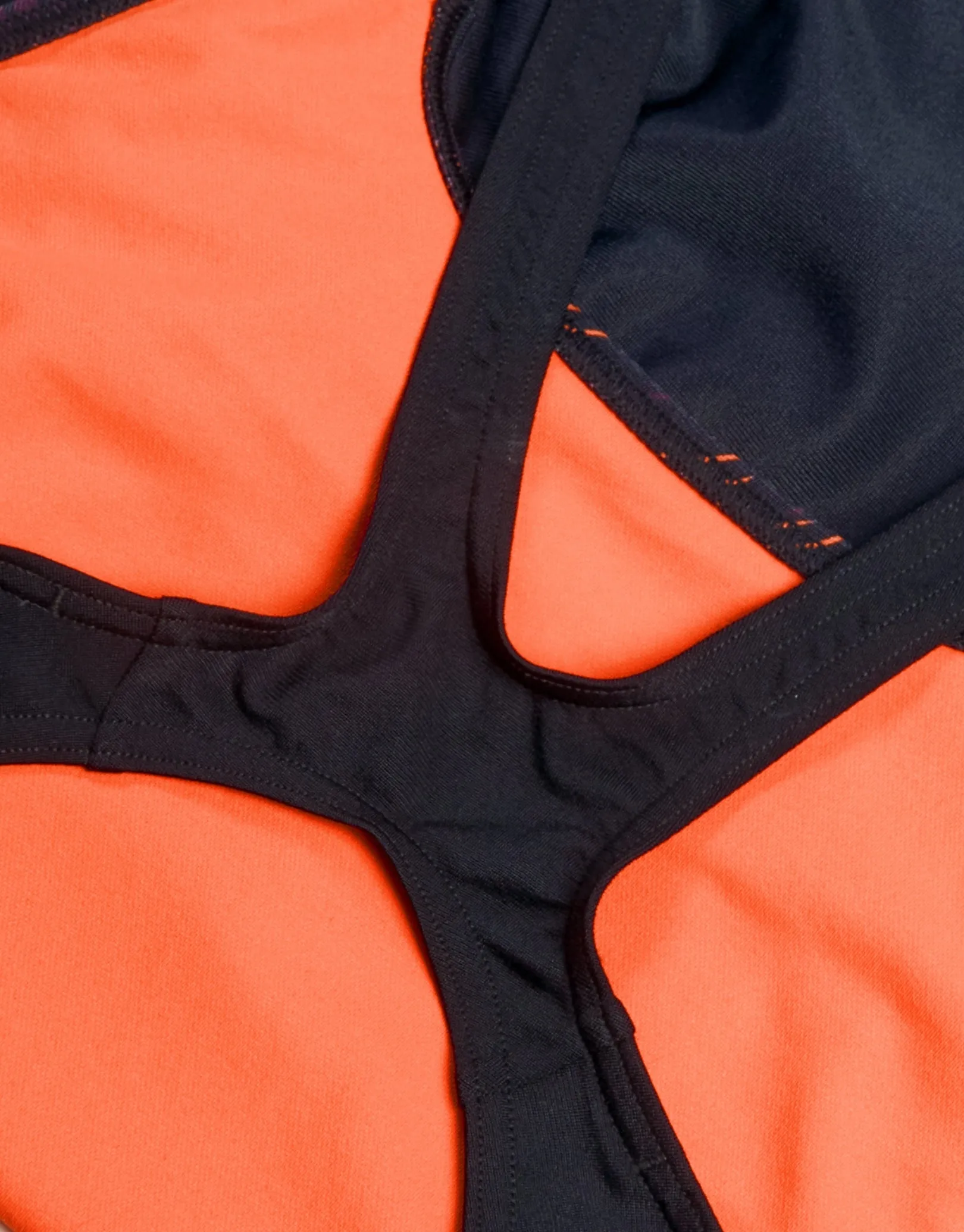 Hyperboom Placement Muscleback Swimsuit - Black/Red