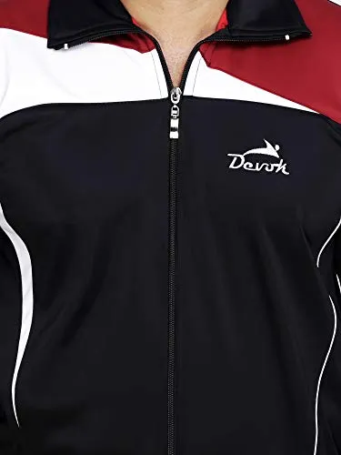 HYSAR Men's Polyester Tracksuit (HYSAR_C_TS-Blk-40_Black_Large)