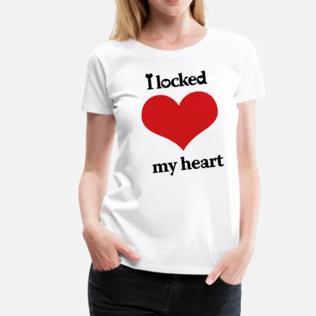 I Locked My Heart I Found The Key Lovers Couple Tshirt Summer Casual Tshirt Couple Tops