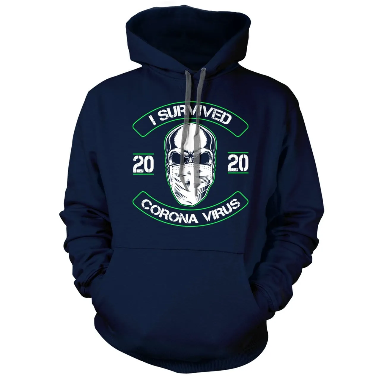 I Survived Face Mask Hoodie
