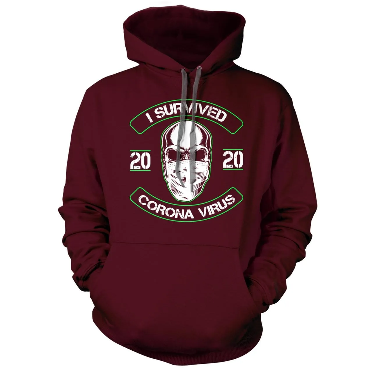 I Survived Face Mask Hoodie