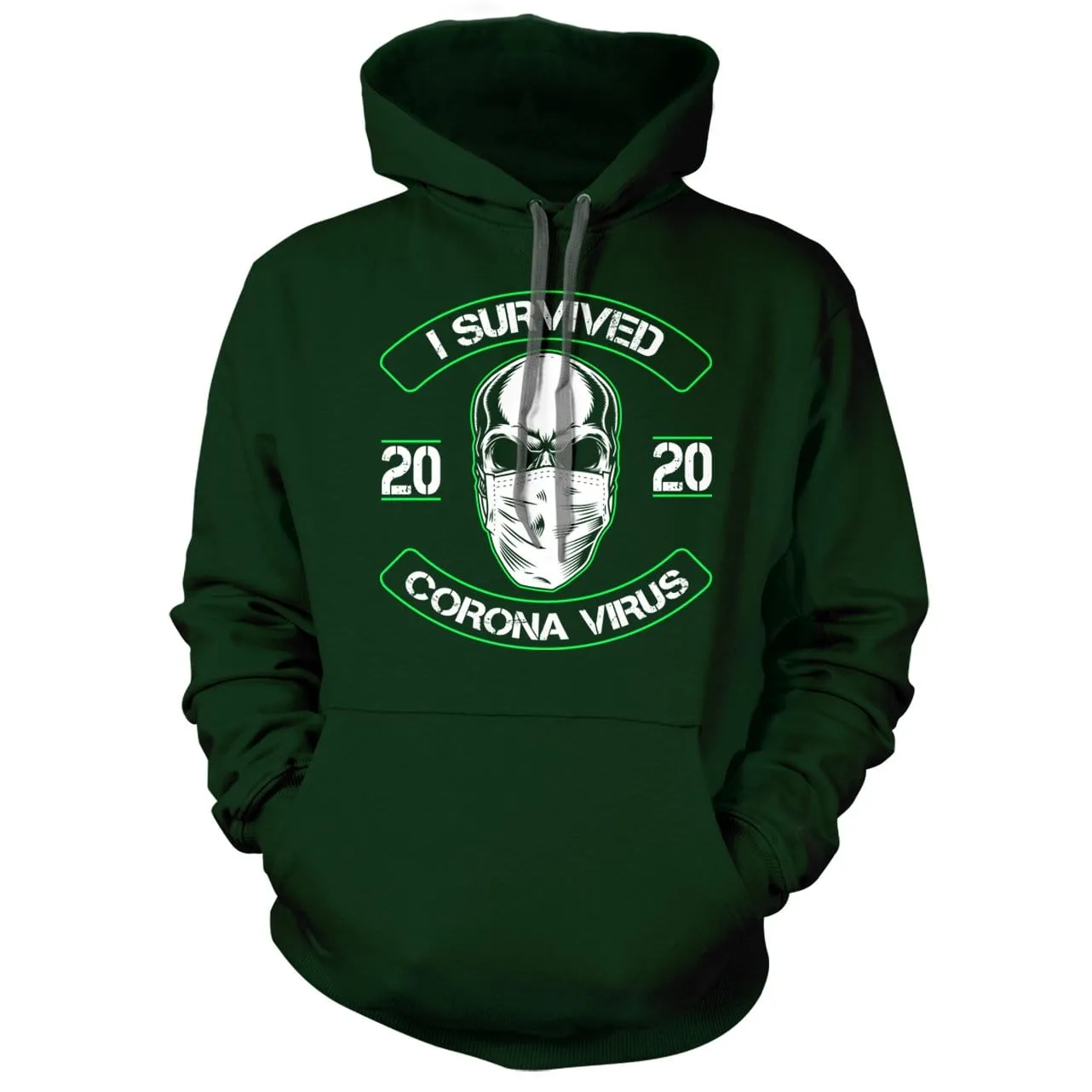 I Survived Face Mask Hoodie