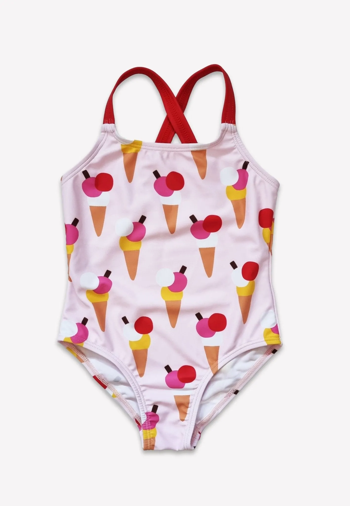 Ice Cream Cones Print Kids' Swimsuit