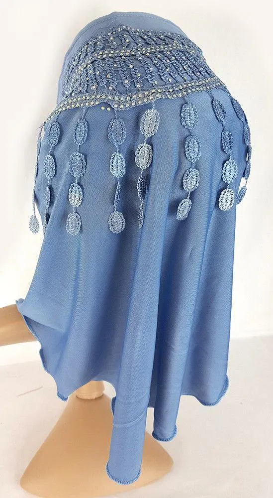Ice Silk Toddler Kids Children Hijab Islamic Scarf Shawls -0863
