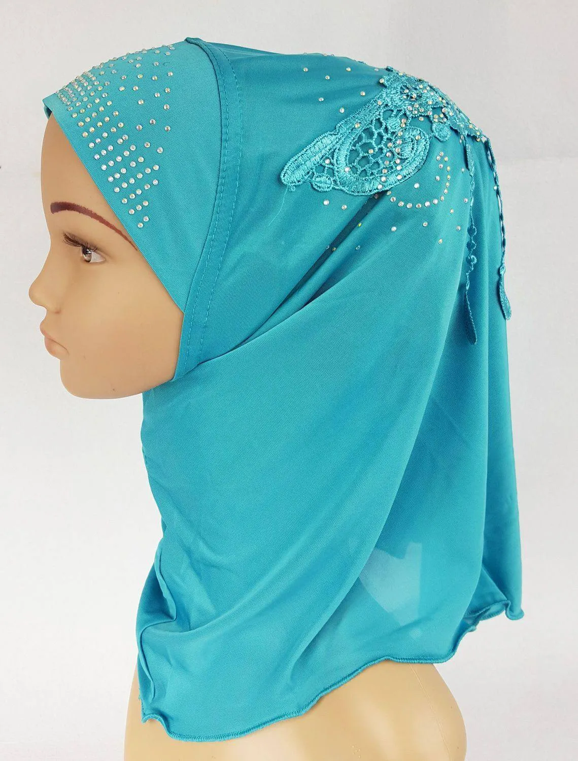 Ice Silk Toddler Kids Children Hijab Islamic Scarf Shawls -0913