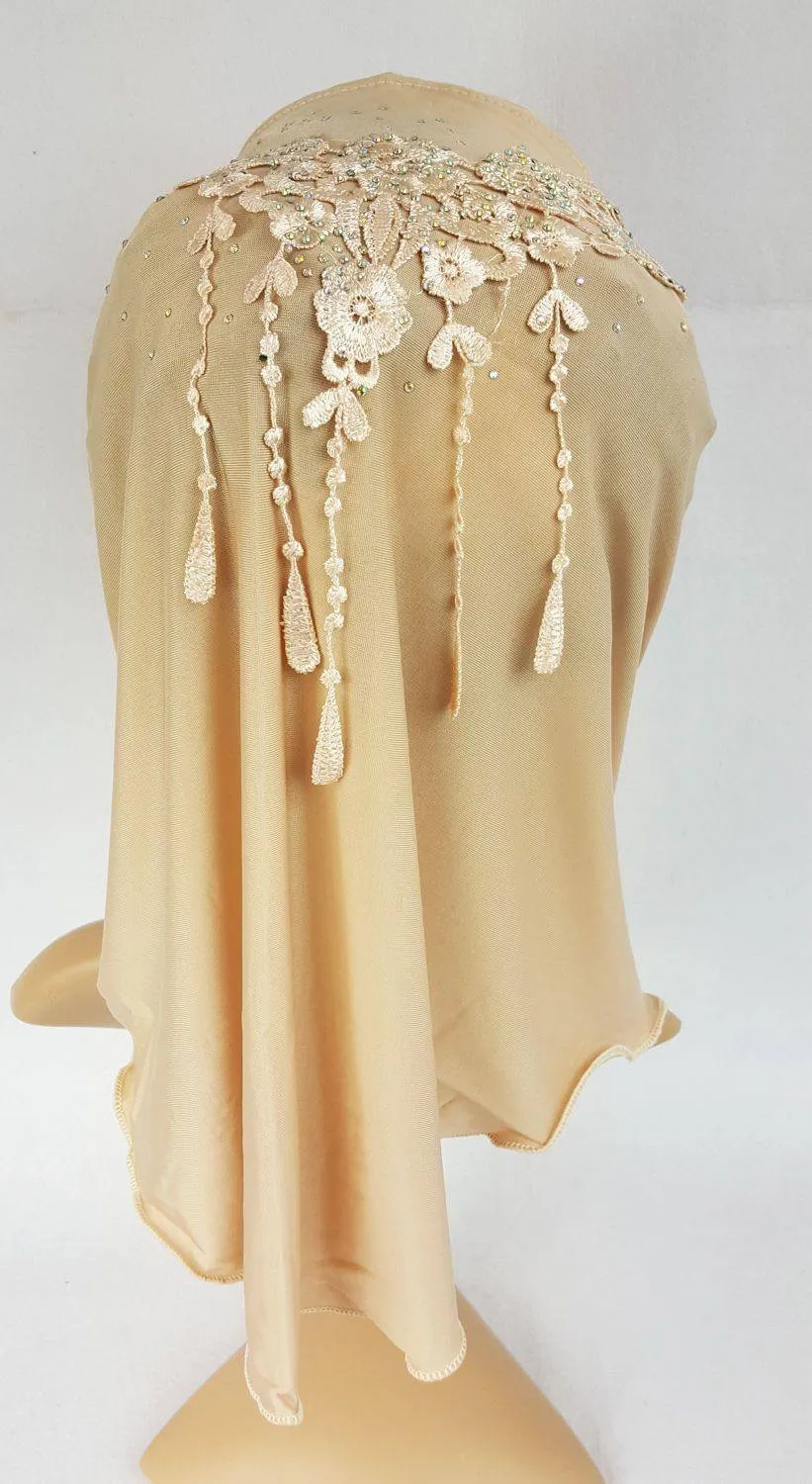 Ice Silk Toddler Kids Children Hijab Islamic Scarf Shawls -0913
