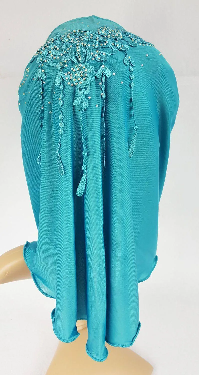 Ice Silk Toddler Kids Children Hijab Islamic Scarf Shawls -0913