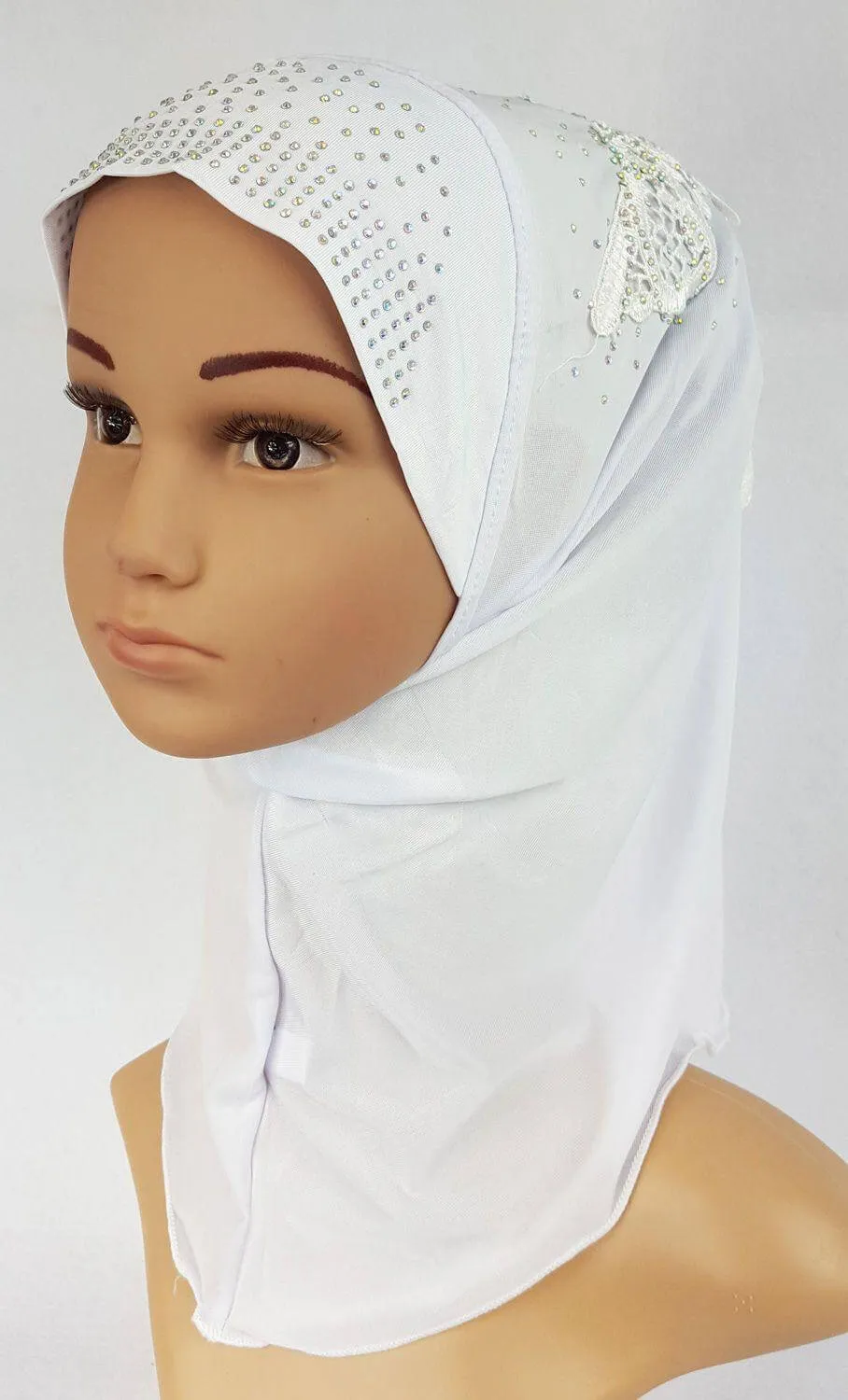 Ice Silk Toddler Kids Children Hijab Islamic Scarf Shawls -0913