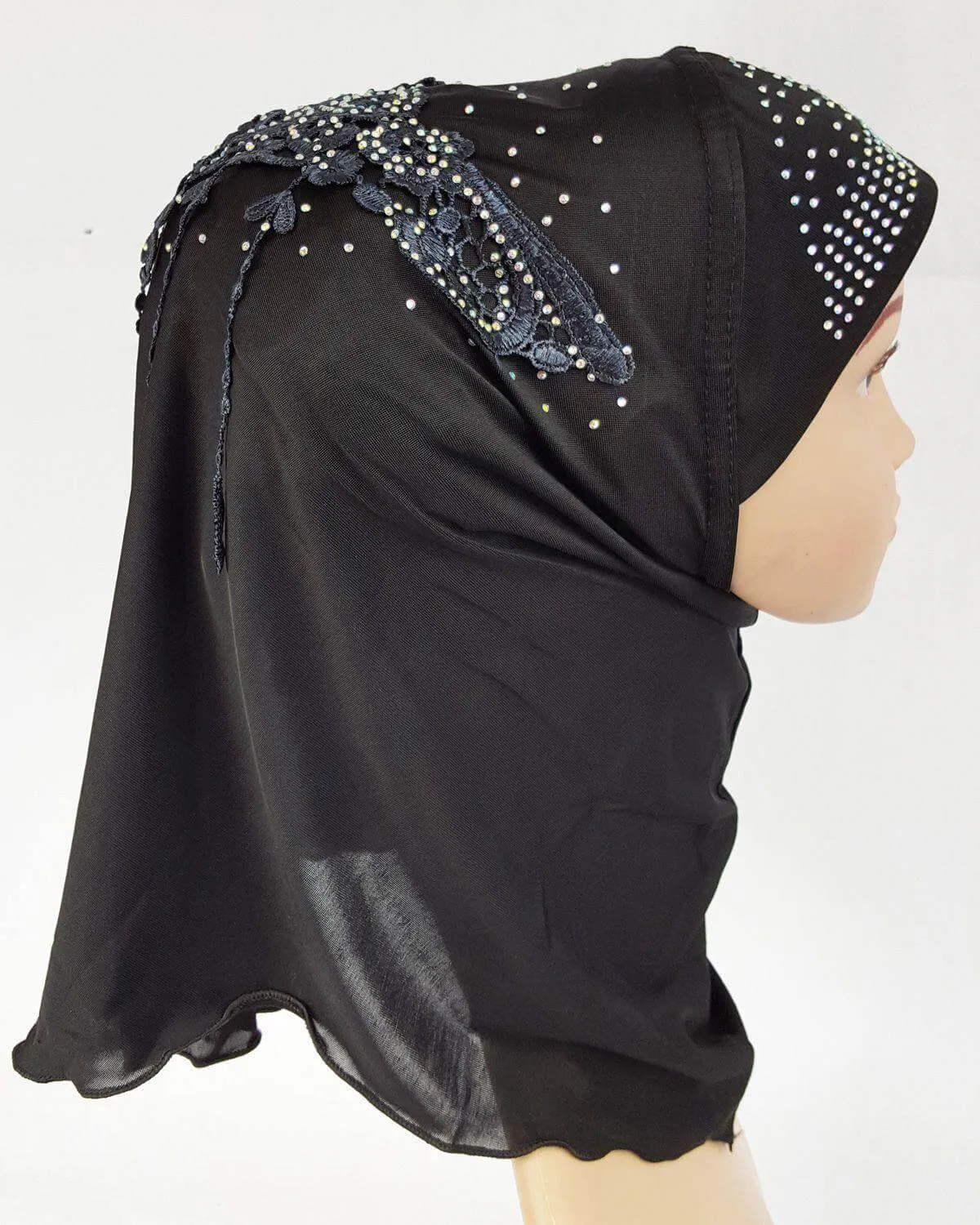 Ice Silk Toddler Kids Children Hijab Islamic Scarf Shawls -0913