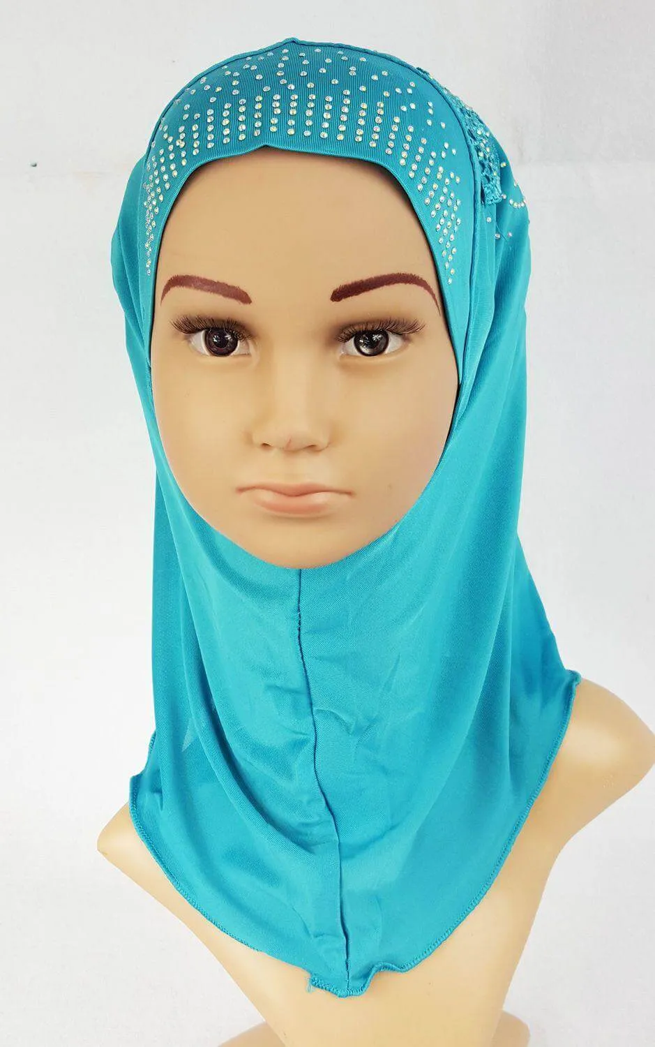Ice Silk Toddler Kids Children Hijab Islamic Scarf Shawls -0913