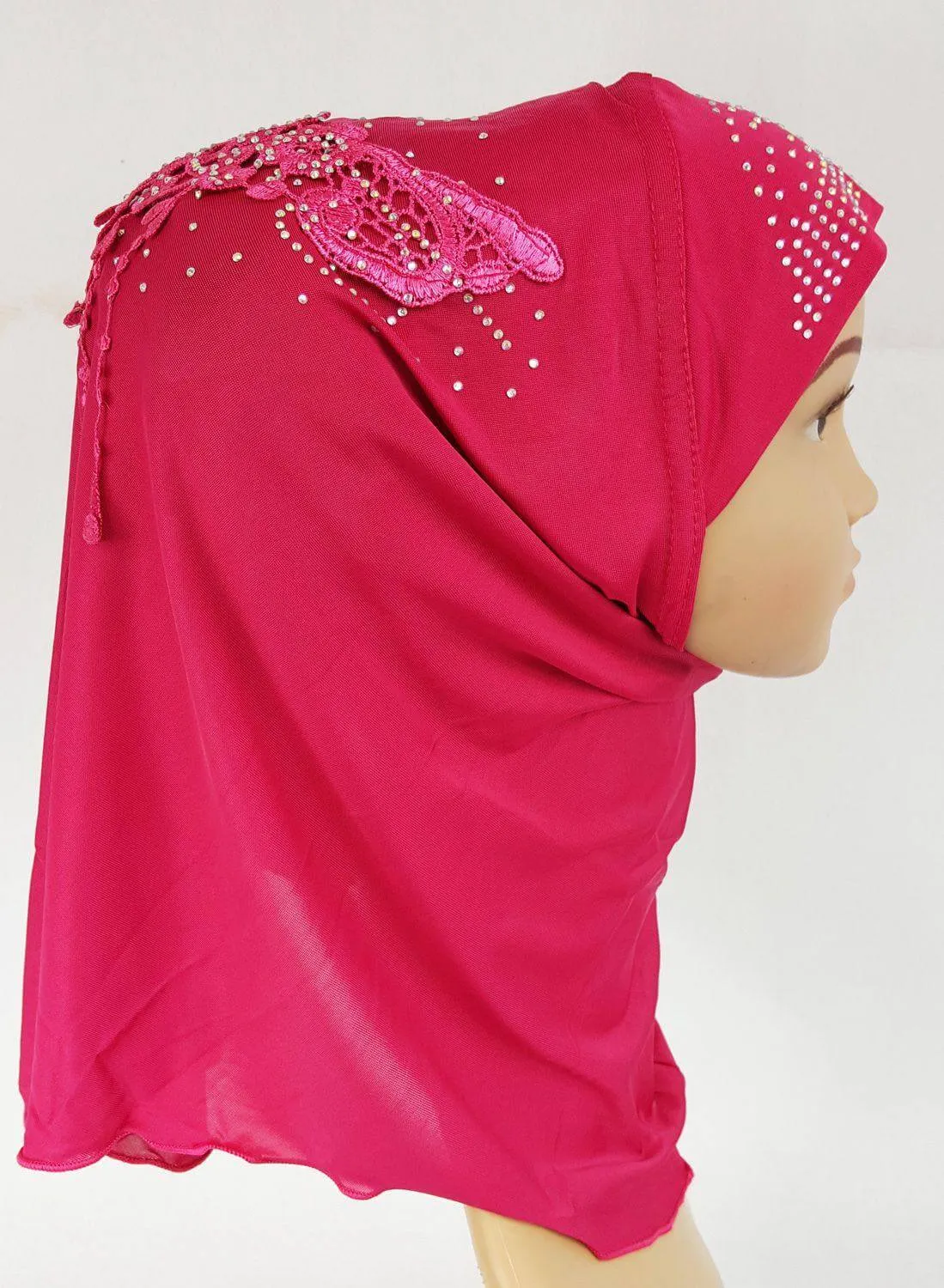 Ice Silk Toddler Kids Children Hijab Islamic Scarf Shawls -0913