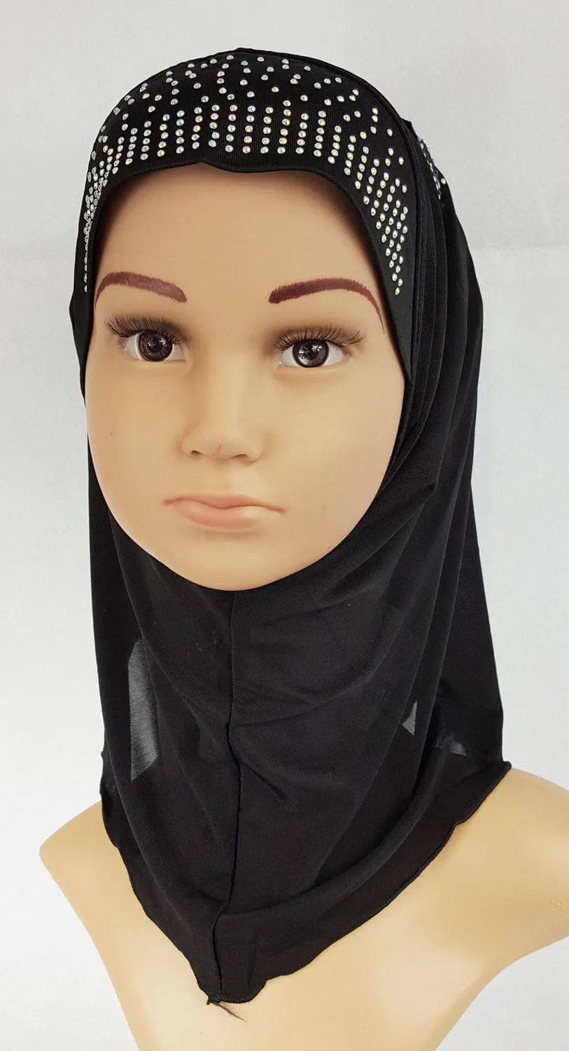 Ice Silk Toddler Kids Children Hijab Islamic Scarf Shawls -0913