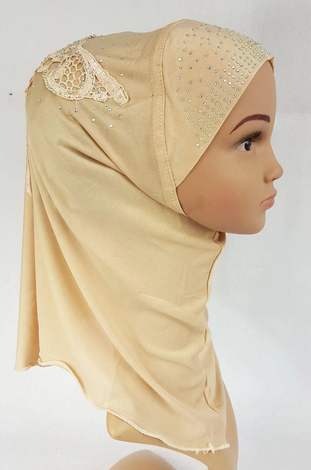 Ice Silk Toddler Kids Children Hijab Islamic Scarf Shawls -0913