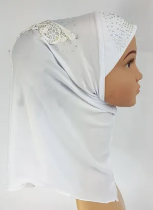Ice Silk Toddler Kids Children Hijab Islamic Scarf Shawls -0913