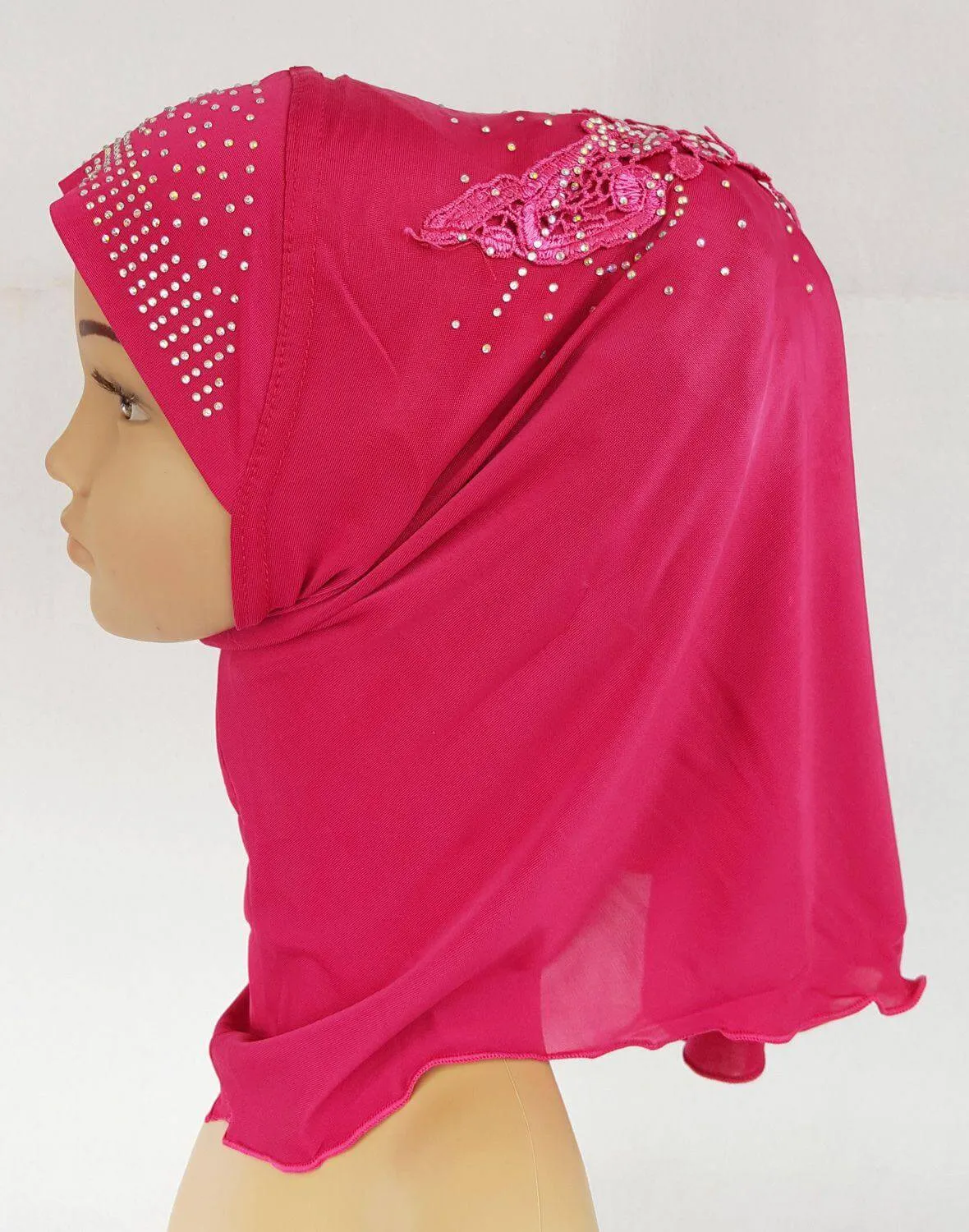 Ice Silk Toddler Kids Children Hijab Islamic Scarf Shawls -0913