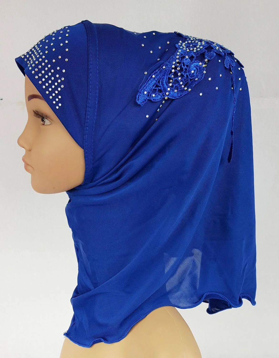 Ice Silk Toddler Kids Children Hijab Islamic Scarf Shawls -0913