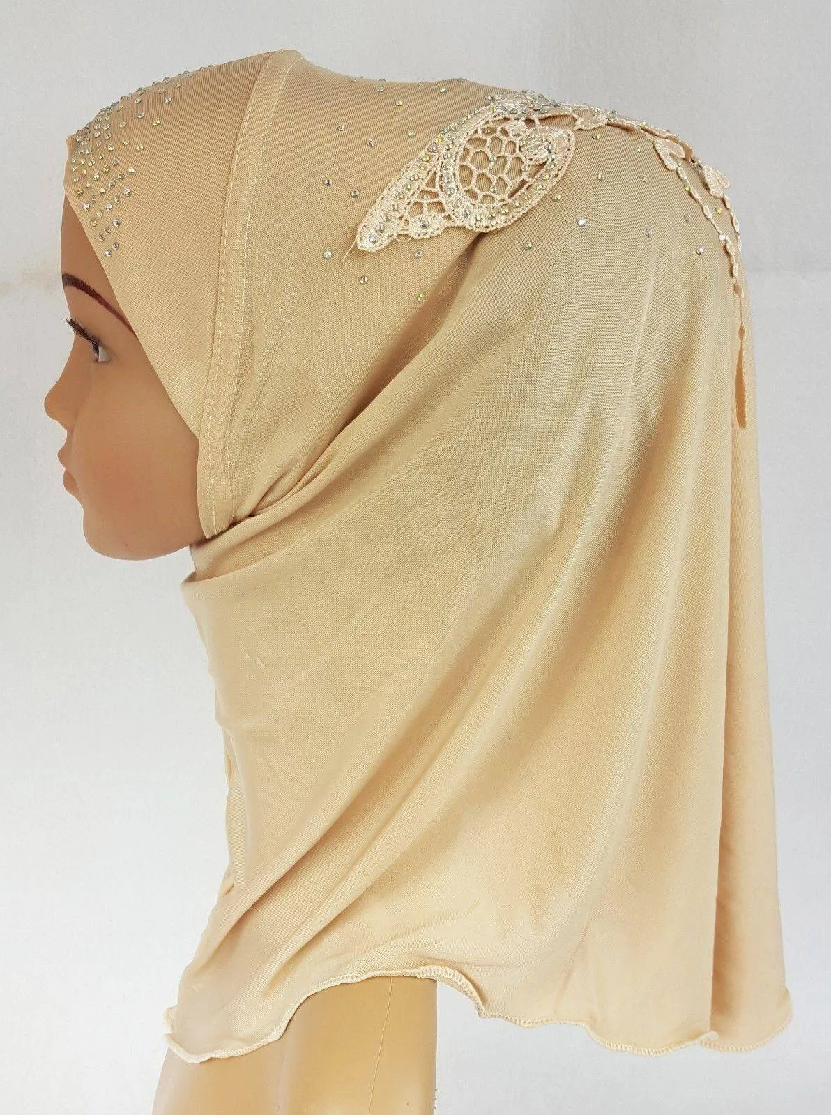 Ice Silk Toddler Kids Children Hijab Islamic Scarf Shawls -0913