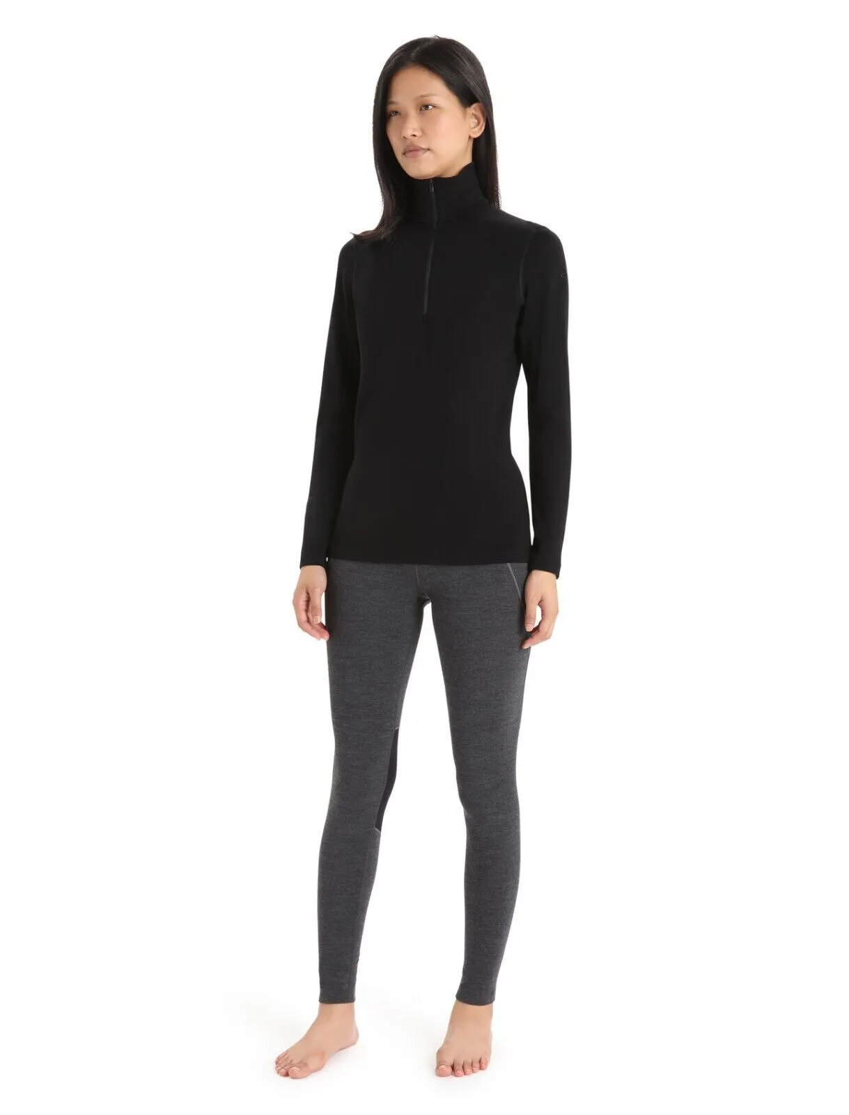 Icebreaker Women's Merino 260 Tech Long Sleeve Half Zip Thermal Top Size: XL