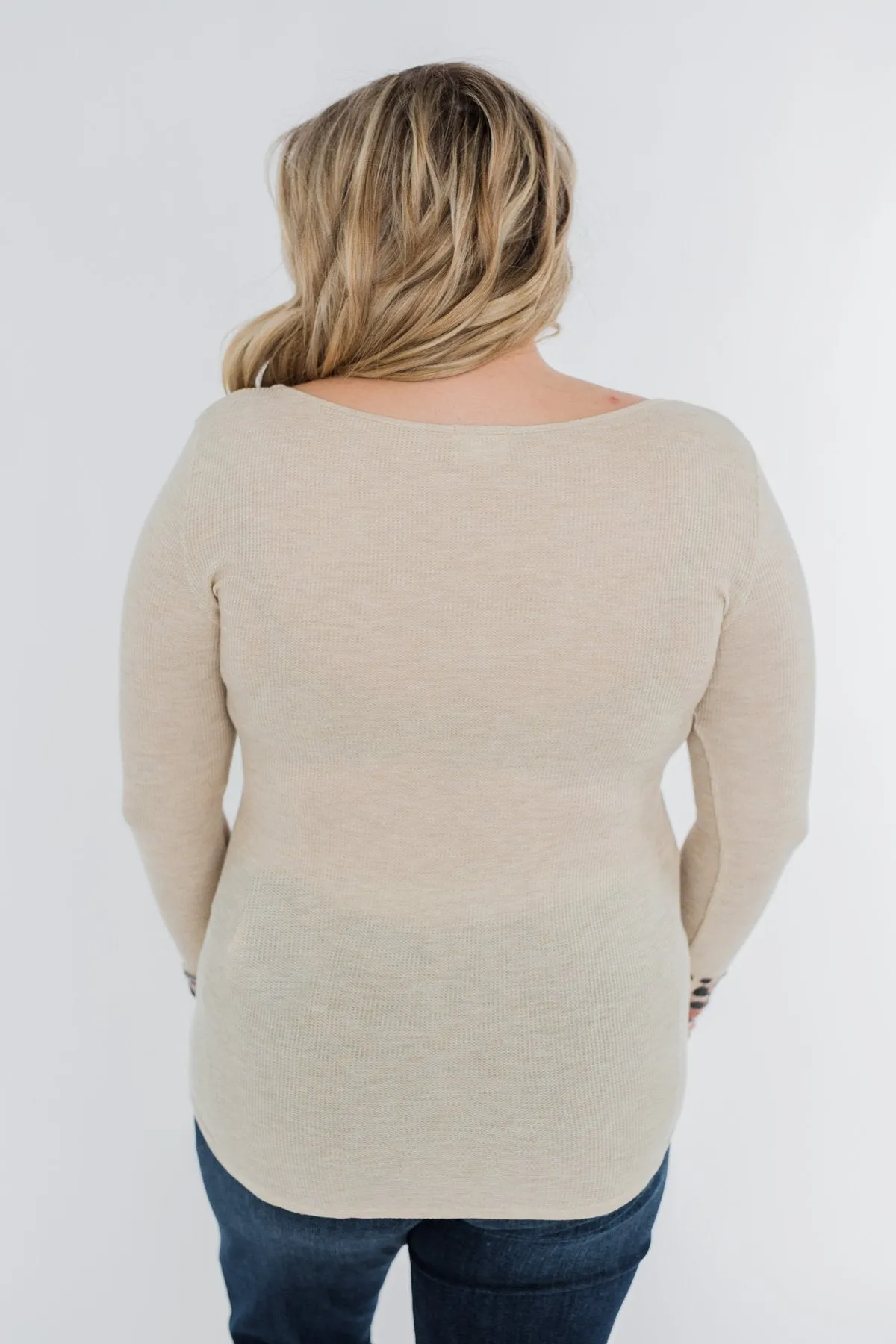 If You Wanna Thermal Top- Cream