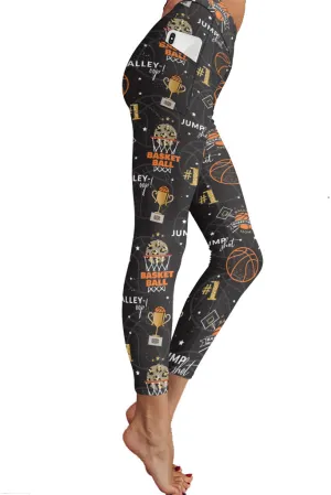 IN STOCK BASKETBALL MOM SPORTS POCKET LEGGINGS - YOGA - EXCLUSIVE! BATCH 1 (WHOLESALE)
