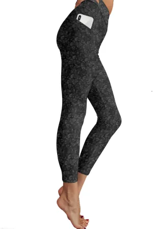 IN STOCK THE CLASSICS BLACK LEOPARD POCKET LEGGINGS - YOGA - EXCLUSIVE! BATCH 1 (WHOLESALE) 11162022