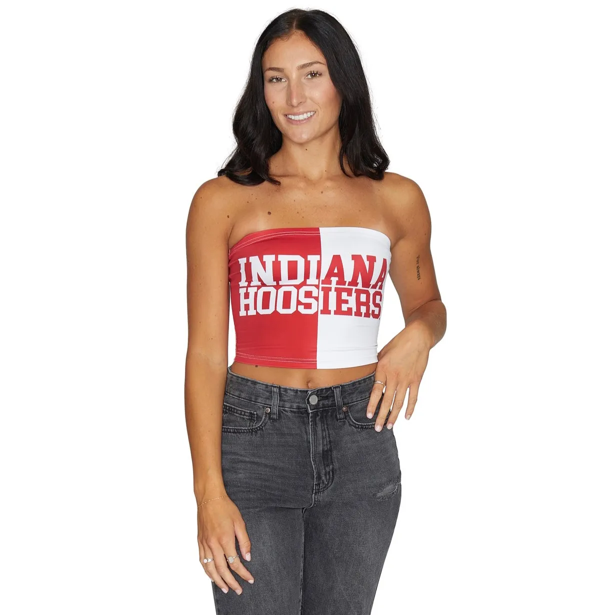 Indiana Hoosiers Two Tone Tube Top