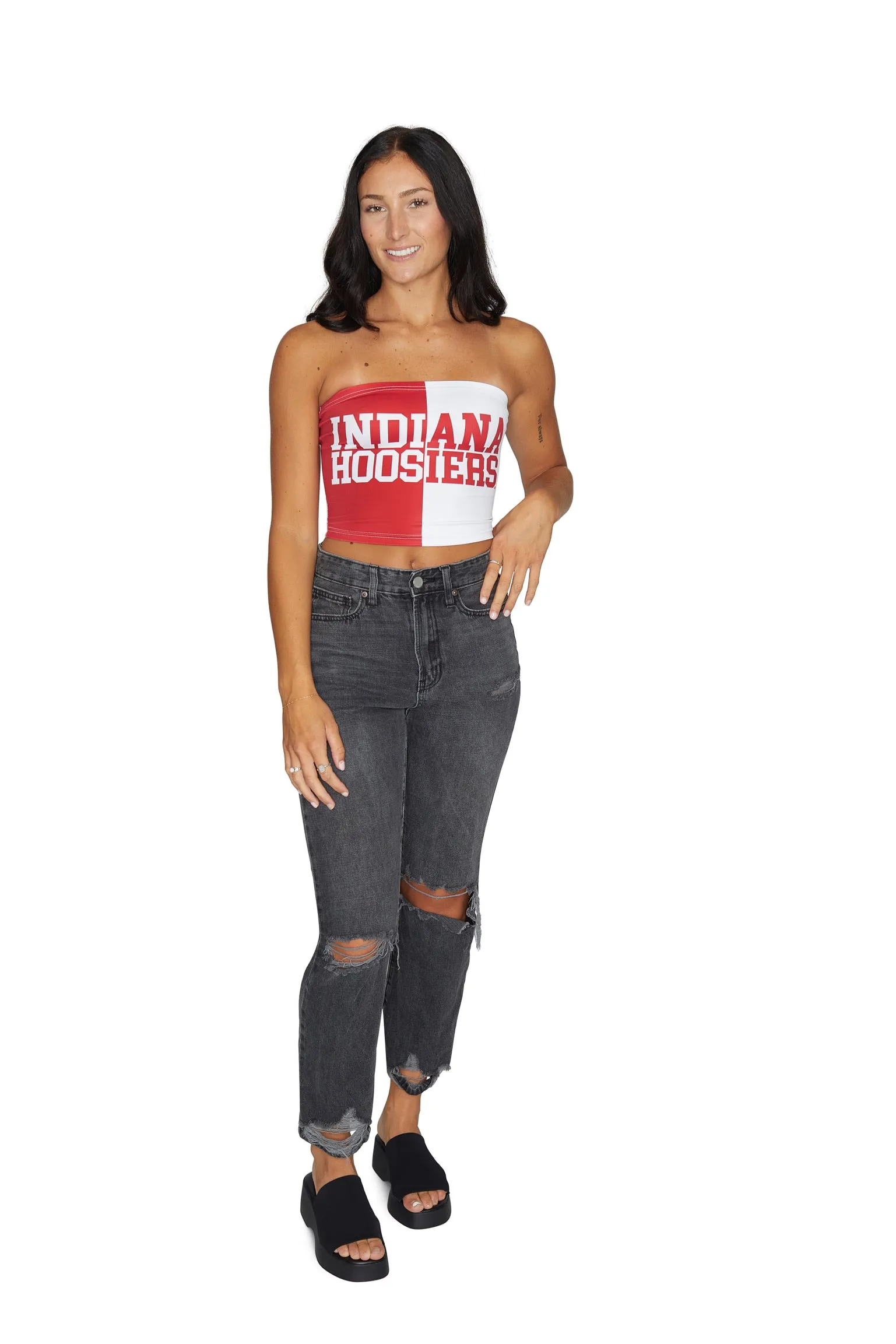 Indiana Hoosiers Two Tone Tube Top