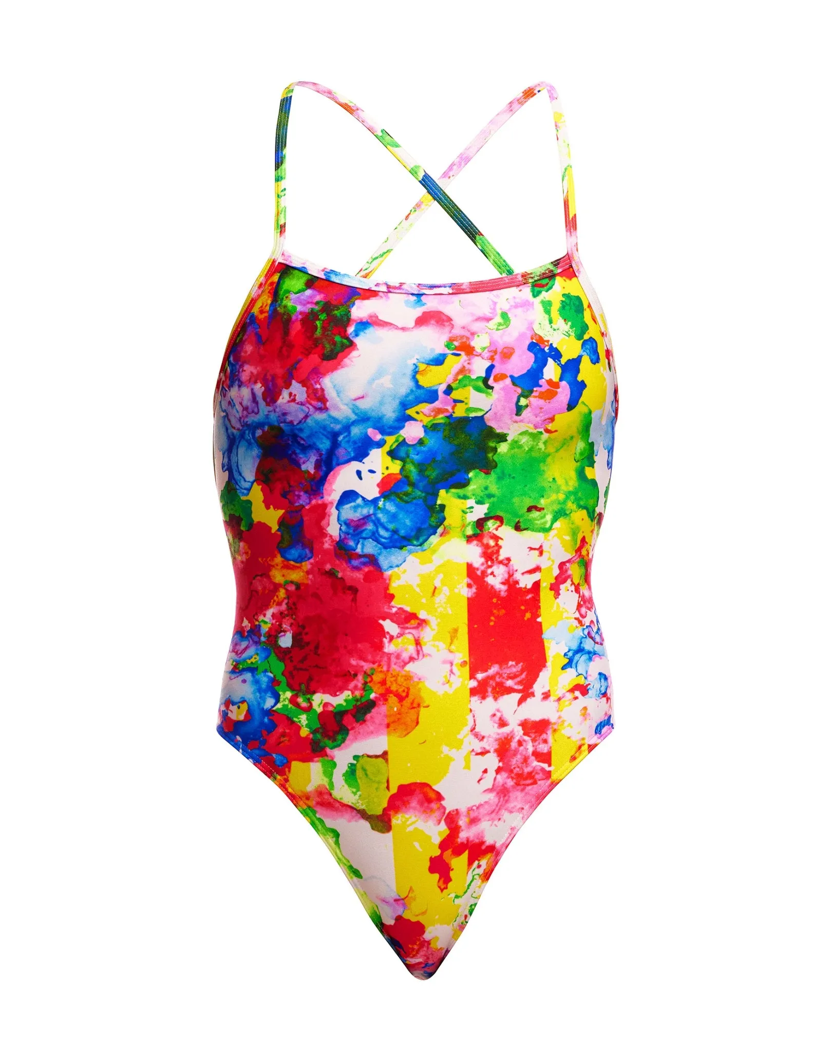 Ink Jet Strapped In Swimsuit - Multi