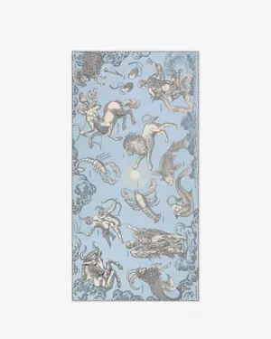 INOUI EDITIONS | Scarf 100 Astrology | Light Blue