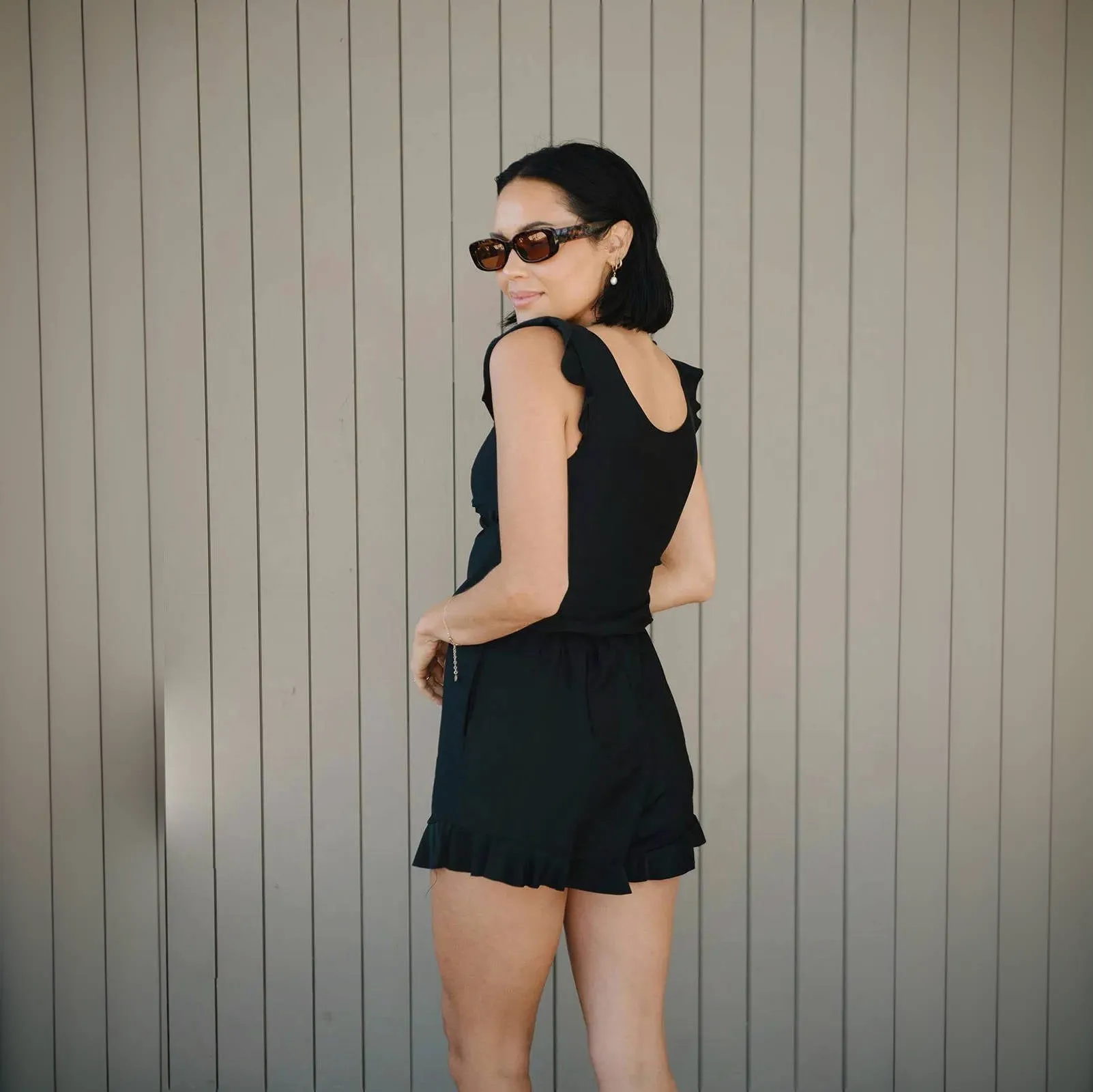 Integrated Bra Swimsuit Romper