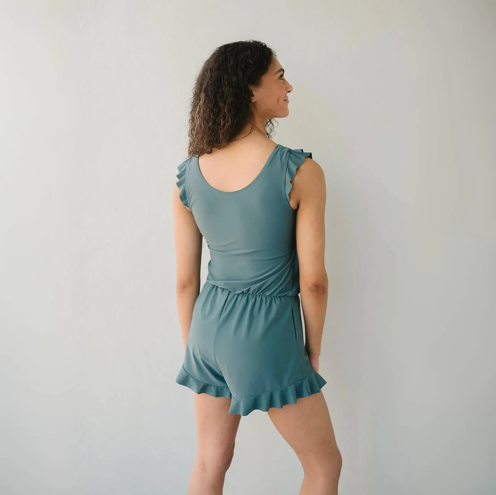 Integrated Bra Swimsuit Romper