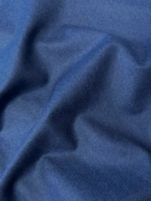 Italian Designer Wool Flannel - Blue