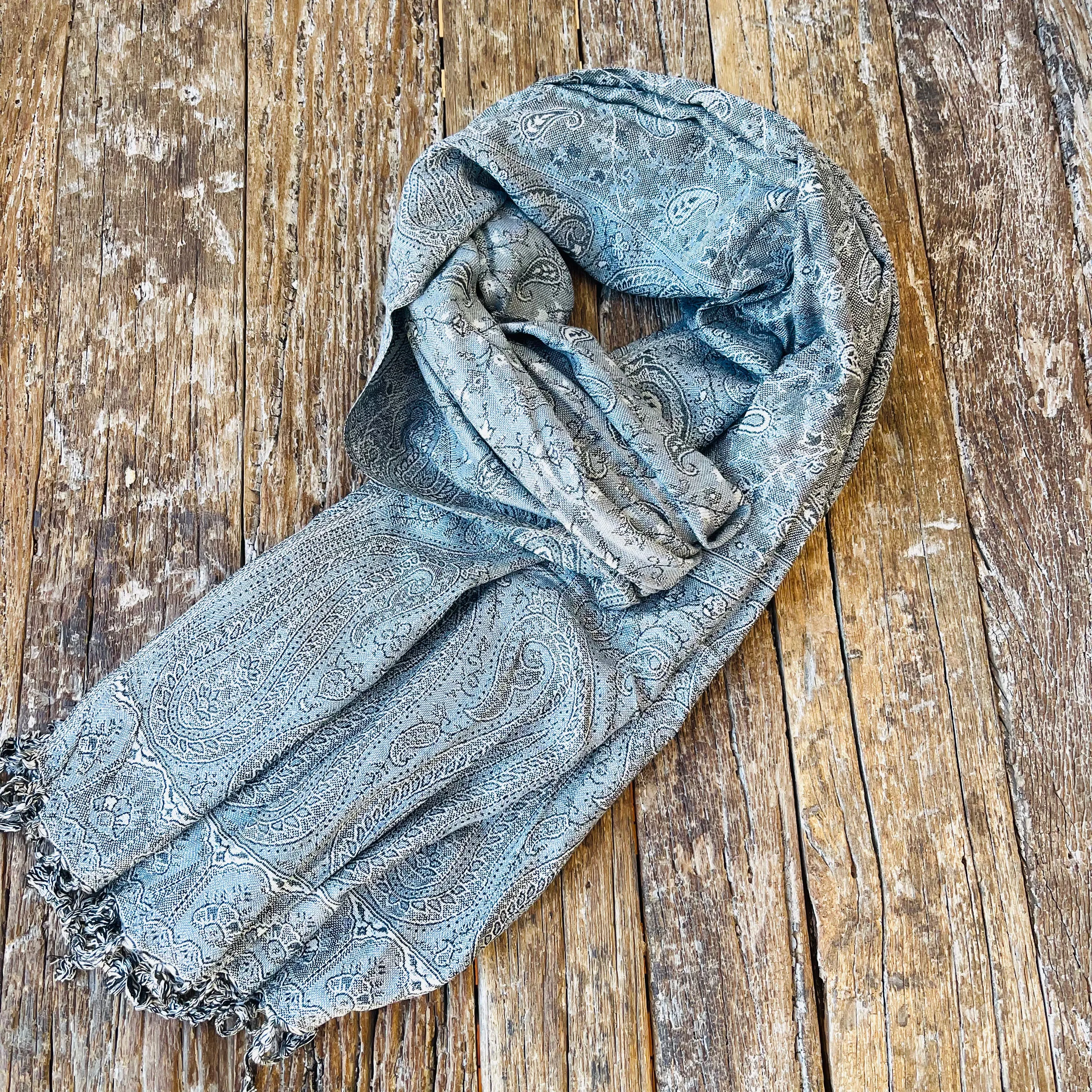 JACQUARD COTTON SHAWL 100x180CM