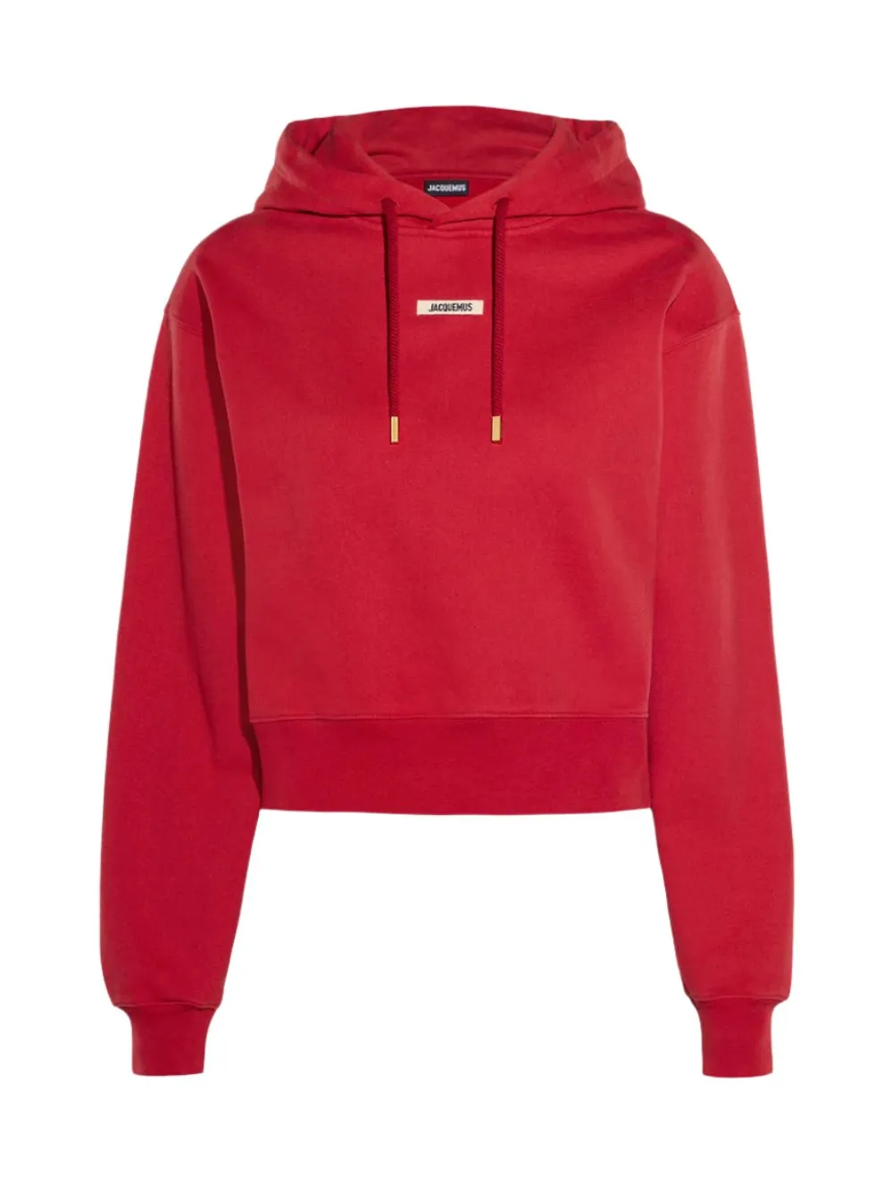 Jacquemus Le Hoodie Gros Grain in Dark Red