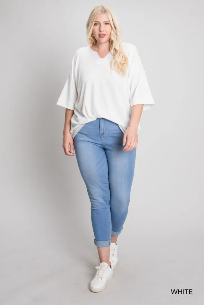 Jaidyn Thermal Short Sleeve Top-3 Colors Available
